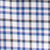 Hidden Button-Down Wrinkle-Free Comfort Stretch Shirt - Regular - BLUE/WHITE CHECK