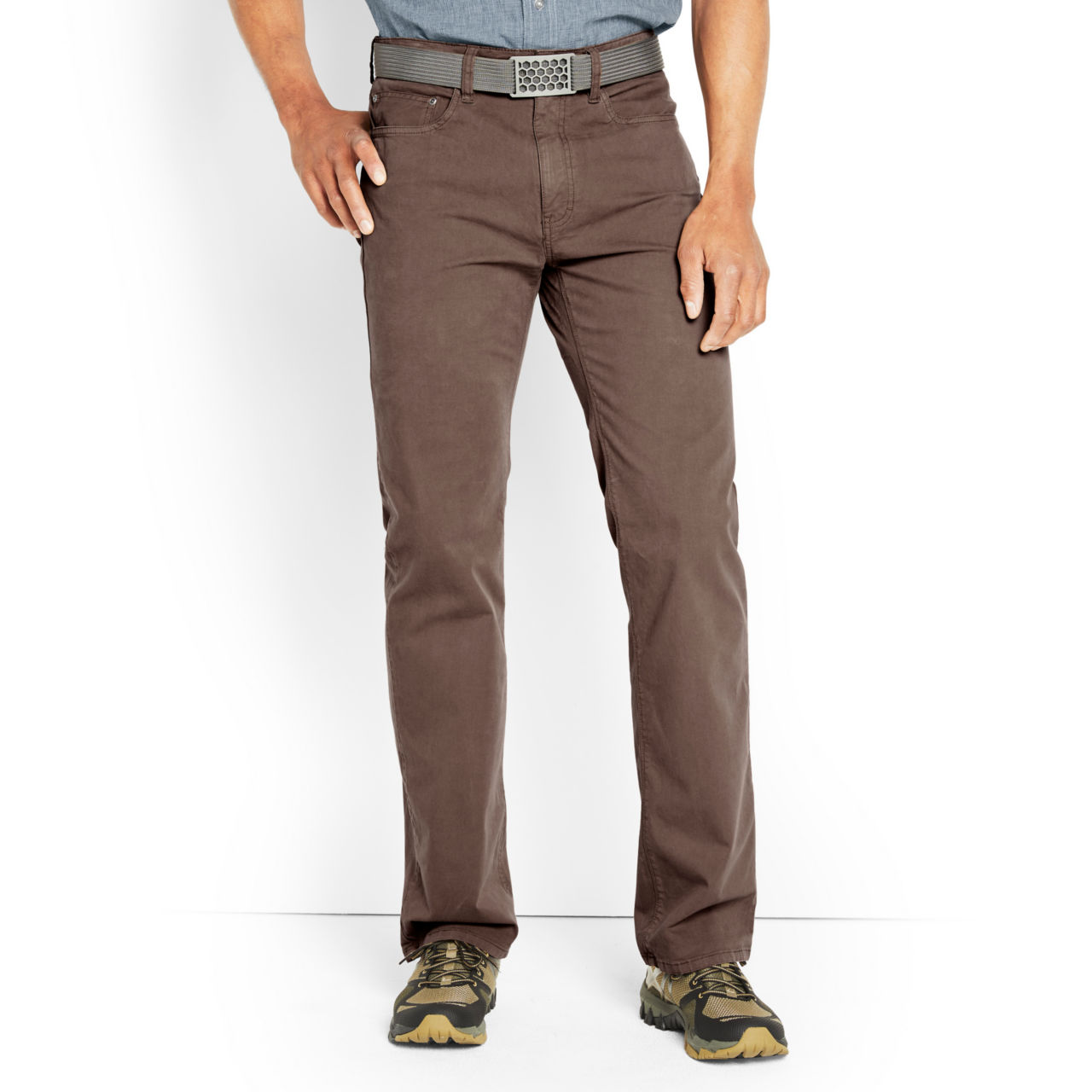 5-Pocket Stretch Twill Pants - CHOCOLATE image number 1
