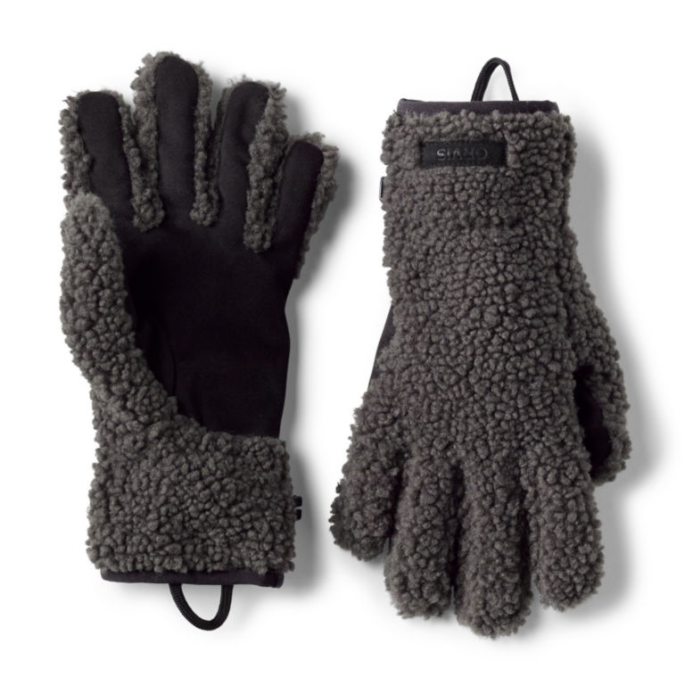 Women’s Sherpa Fleece Gloves - DARK GREY image number 0