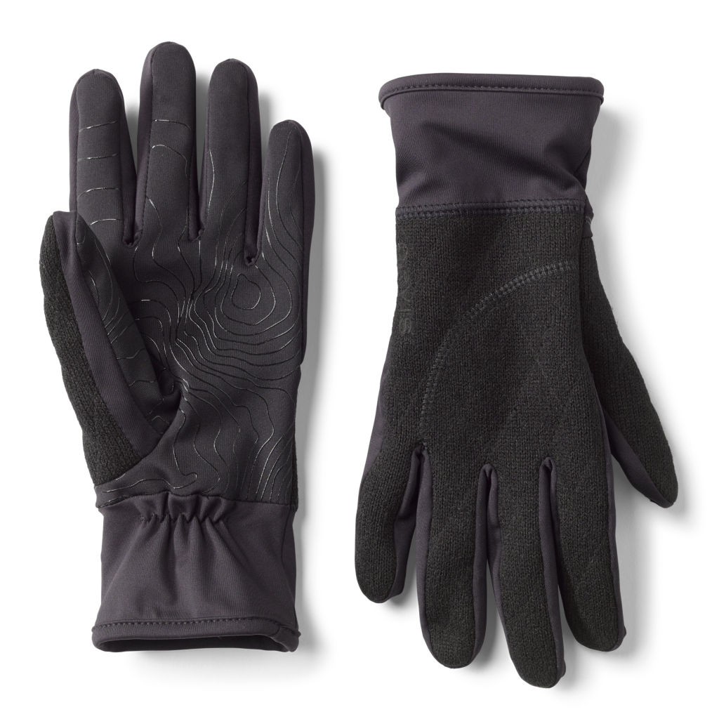 Women’s Sweaterfleece Gloves - BLACK image number 0