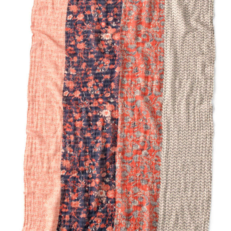 Mixed Floral Printed Oblong Scarf -  image number 1