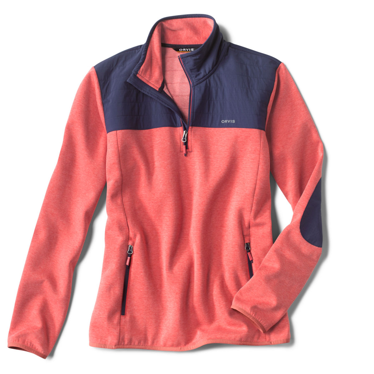 Quarter-Zip Hybrid - FADED RED/NAVYimage number 0
