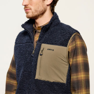 Sherpa Fleece Vest - NAVYimage number 5