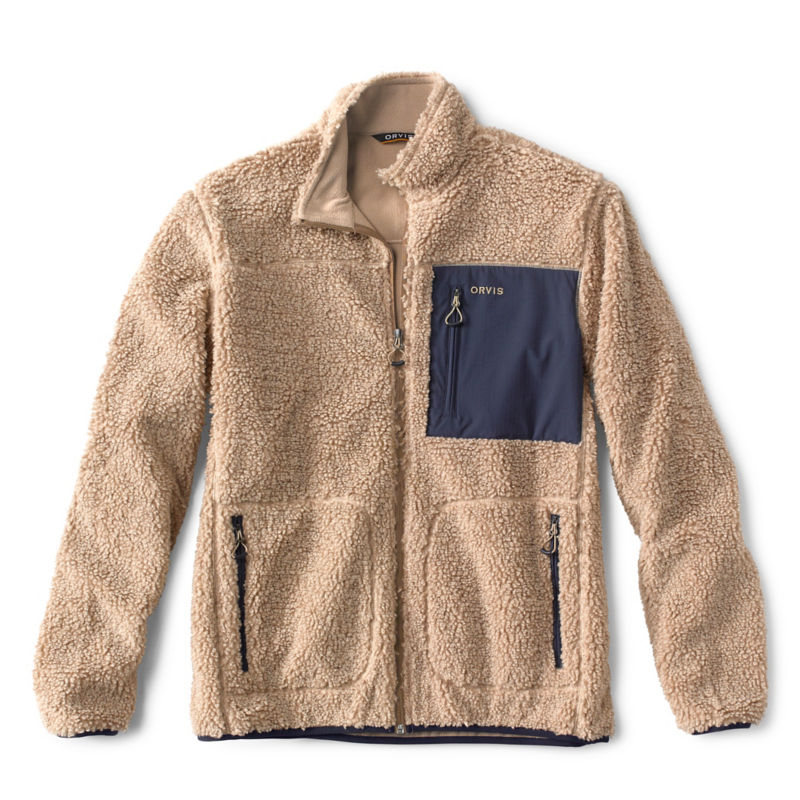 Men's Mad River Sherpa Fleece Jacket | Storm | Size Medium | Polyester/Recycled Materials | Orvis