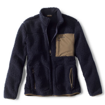 Sherpa Fleece Jacket - NAVY image number 0