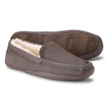Suede & Shearling Slippers - GREY SUEDEimage number 0