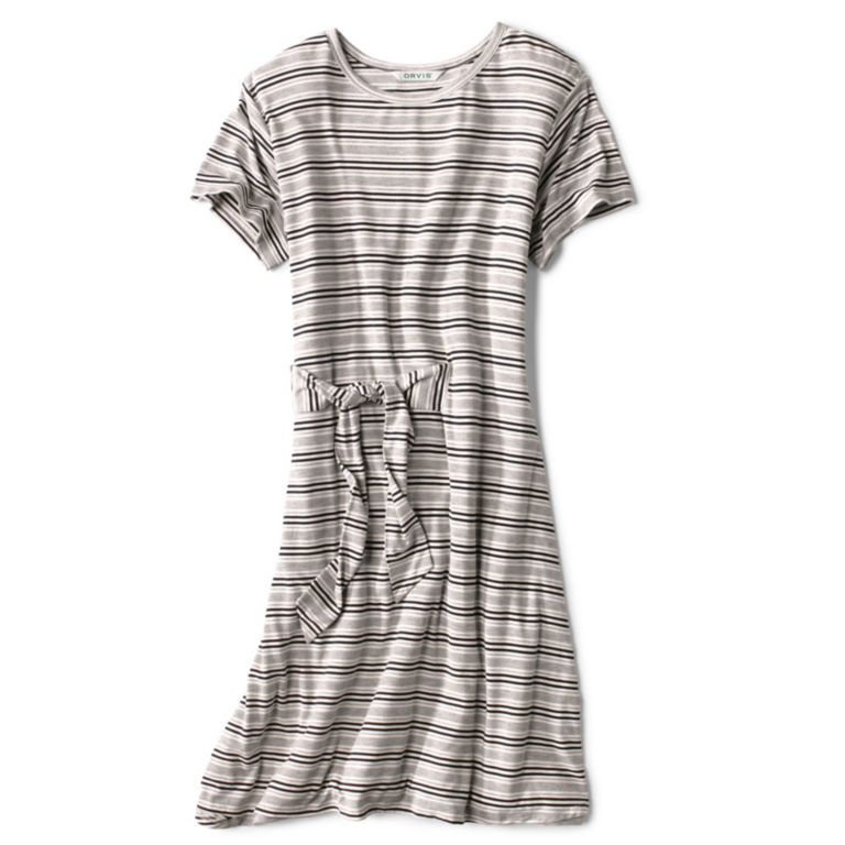 Wrap Knit Striped Dress -  image number 4