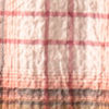 Short-Sleeved Crushed Herringbone Shirt - OCHRE/PINK PLAID