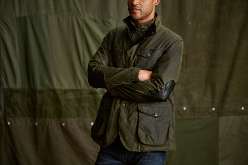 Barbour&reg; Ogston Waxed Jacket - OLIVE image number 2