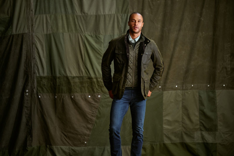 Barbour&reg; Ogston Waxed Jacket - OLIVE