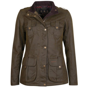 Barbour® Winter Defence Waxed Cotton Jacket - OLIVEimage number 0