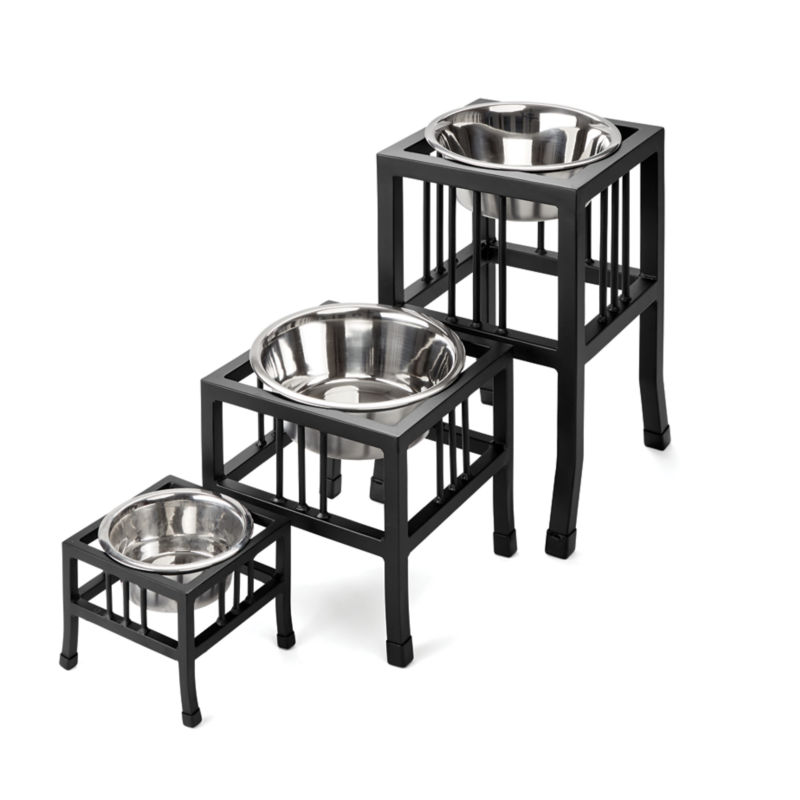 Black Steel Raised Single Feeder - 