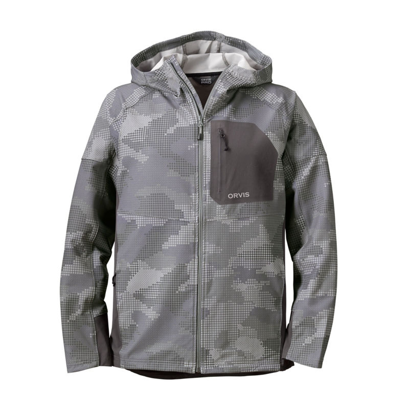Men&rsquo;s PRO LT Softshell Hoodie - STEEL CAMO