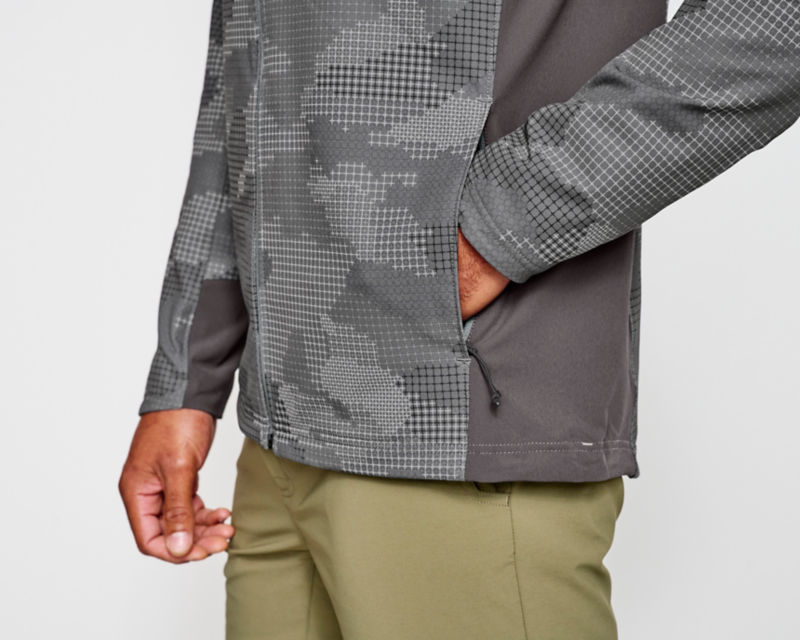 Men&rsquo;s PRO LT Softshell Hoodie - STEEL CAMO image number 6