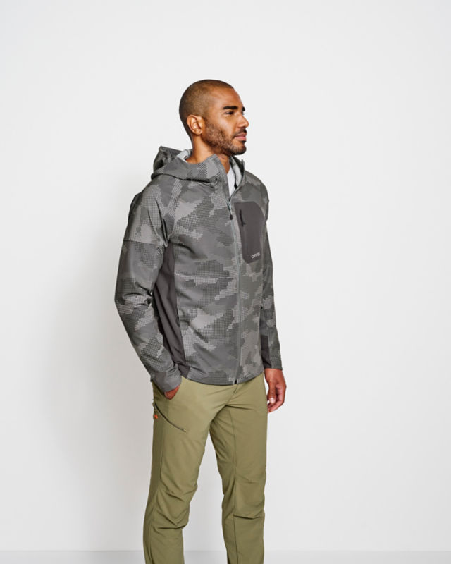 Men&rsquo;s PRO LT Softshell Hoodie - STEEL CAMO image number 2