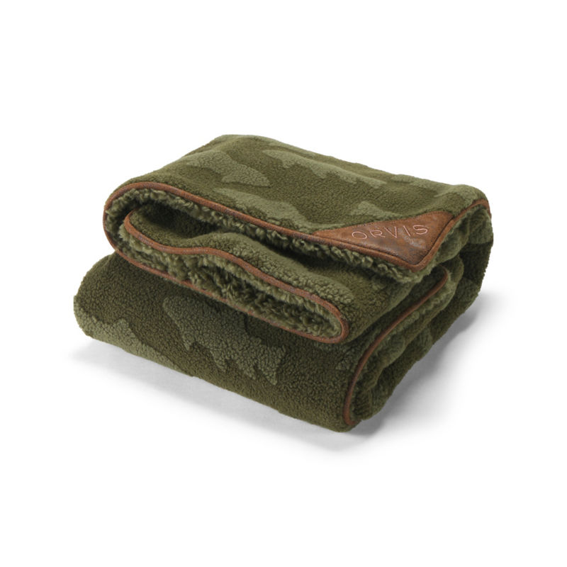 Embossed Sherpa Throw - TARRAGON TROUT