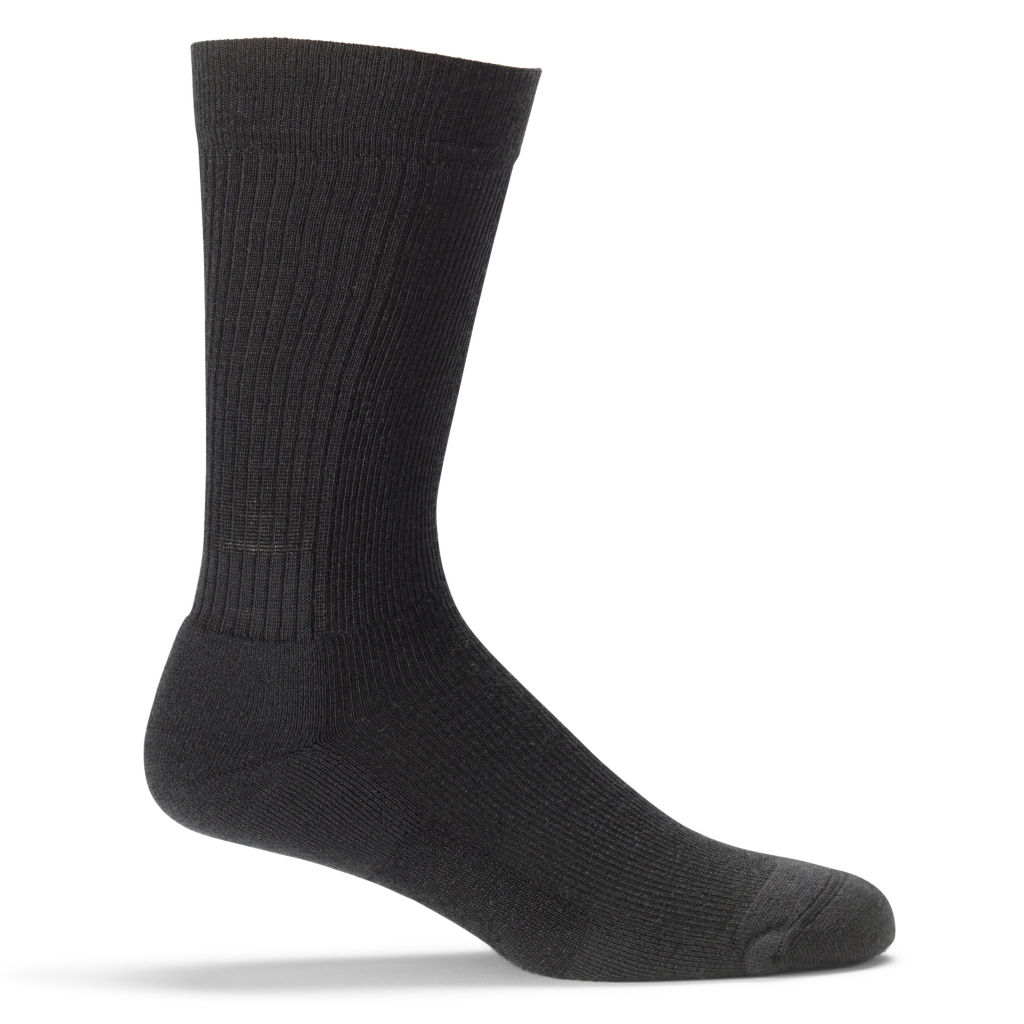 Invincible Extra Wool-Blend Crew Socks - BLACK image number 0