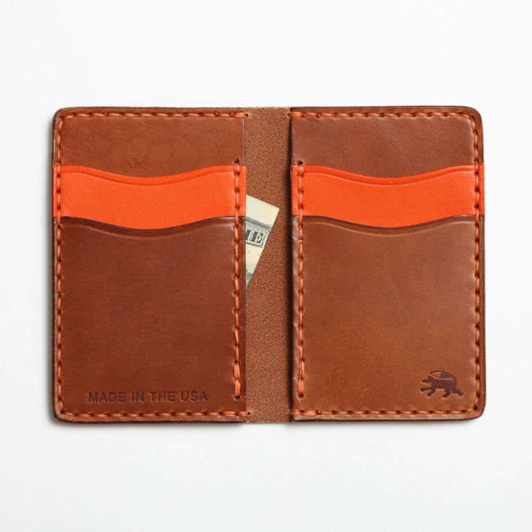 Todder Hand-Stitched Vertical Pocket Wallet - BROWN image number 2