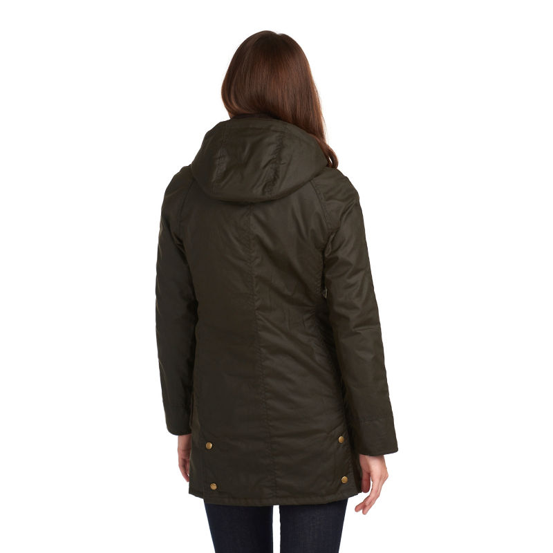 Barbour&reg; Bower Waxed Jacket - OLIVE image number 1