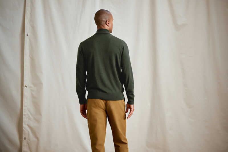 Merino Wool 1/4-Zip Sweater 2.0 - IVY image number 5