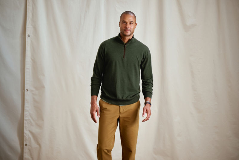 Merino Wool 1/4-Zip Sweater 2.0 - IVY