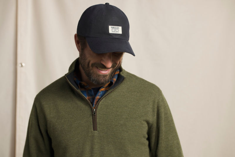 Merino 1/4-Zip Sweater - TARRAGON image number 1