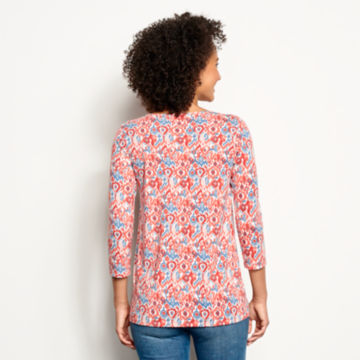 Relaxed Printed Three-Quarter-Sleeved Tee -  image number 2