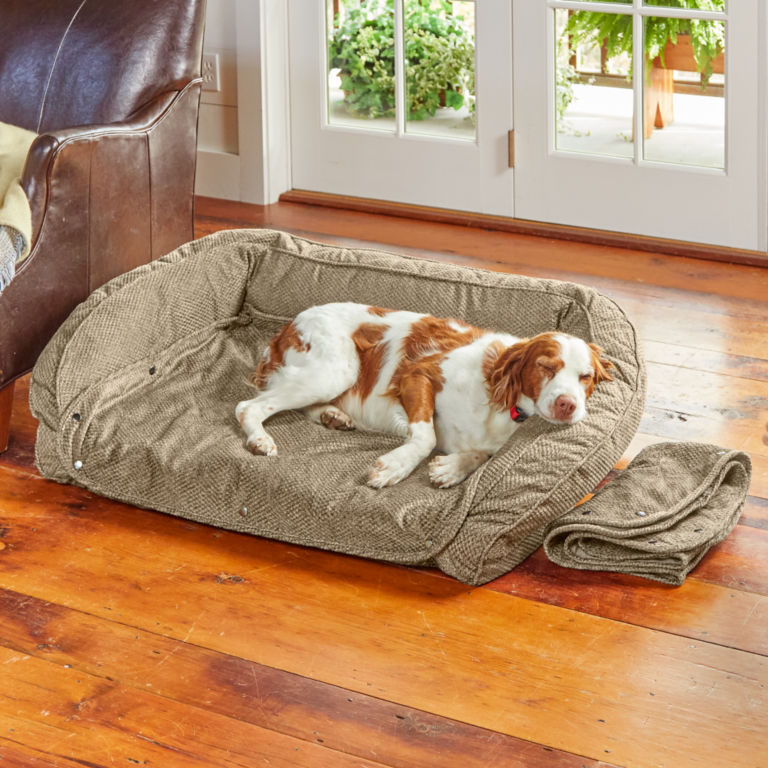 Orvis AirFoam Bolster Dog Bed with Snap-Off Pads -  image number 0