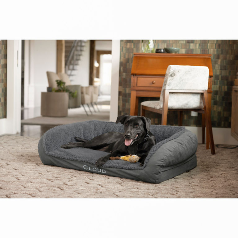 Orvis Memory Foam Bolster Dog Bed with Fleece -  image number 3