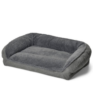 Orvis ComfortFill-Eco™ Bolster Dog Bed with Fleece -  image number 1