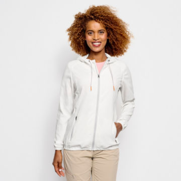 Women’s Open Air Caster Hooded Zip-Up Jacket - SNOW image number 1