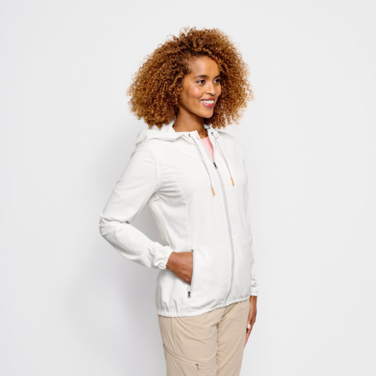 Women’s Open Air Caster Hooded Zip-Up Jacket - SNOW image number 2