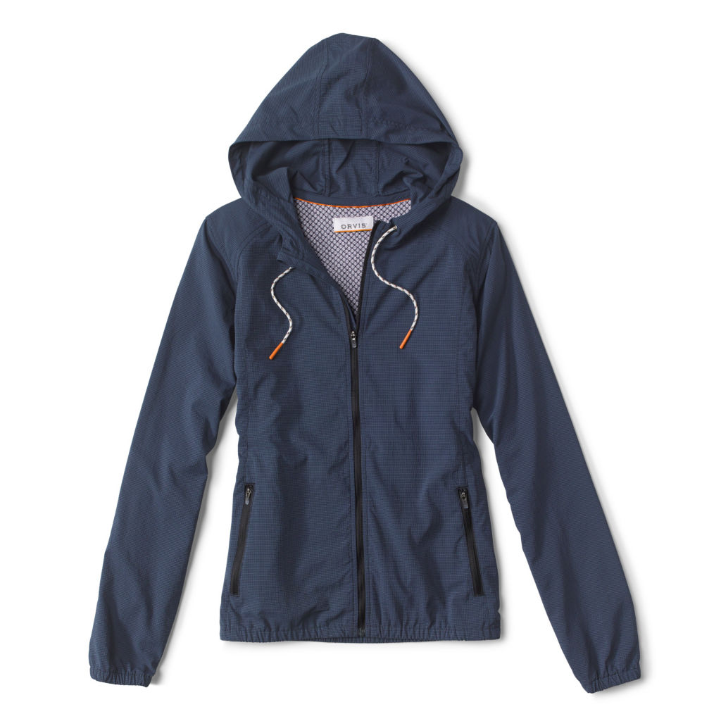 Women’s Open Air Caster Hooded Zip-Up Jacket - CARBON image number 4
