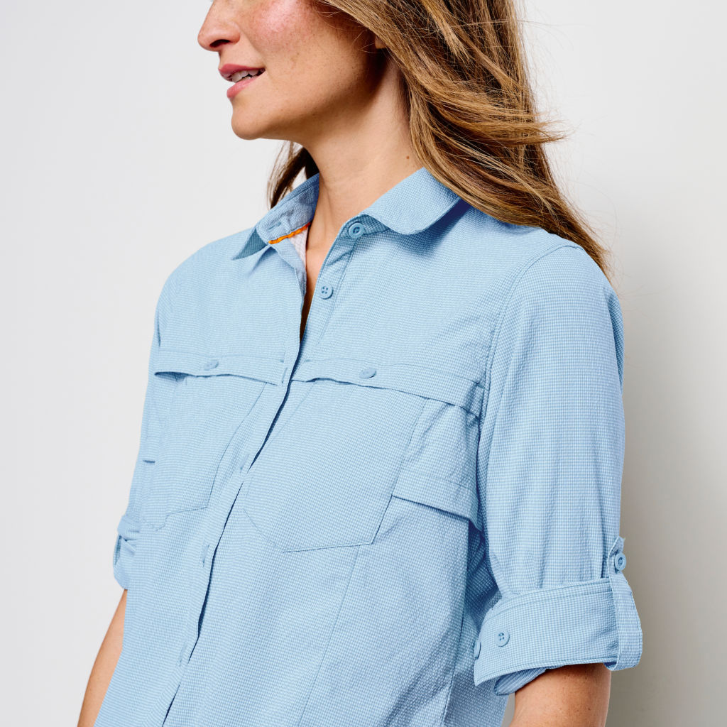 Women’s Open Air Caster Long-Sleeved Shirt - CLOUD BLUE image number 3