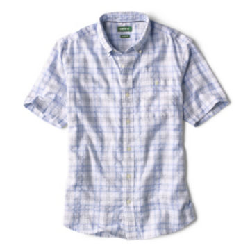 Southport Cotton Blend Short-Sleeved Shirt in Blue Moon