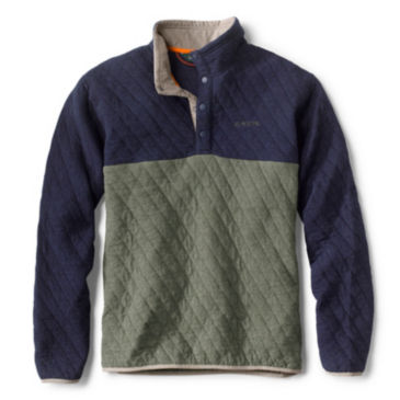 Outdoor Quilted Snap Sweatshirt - 