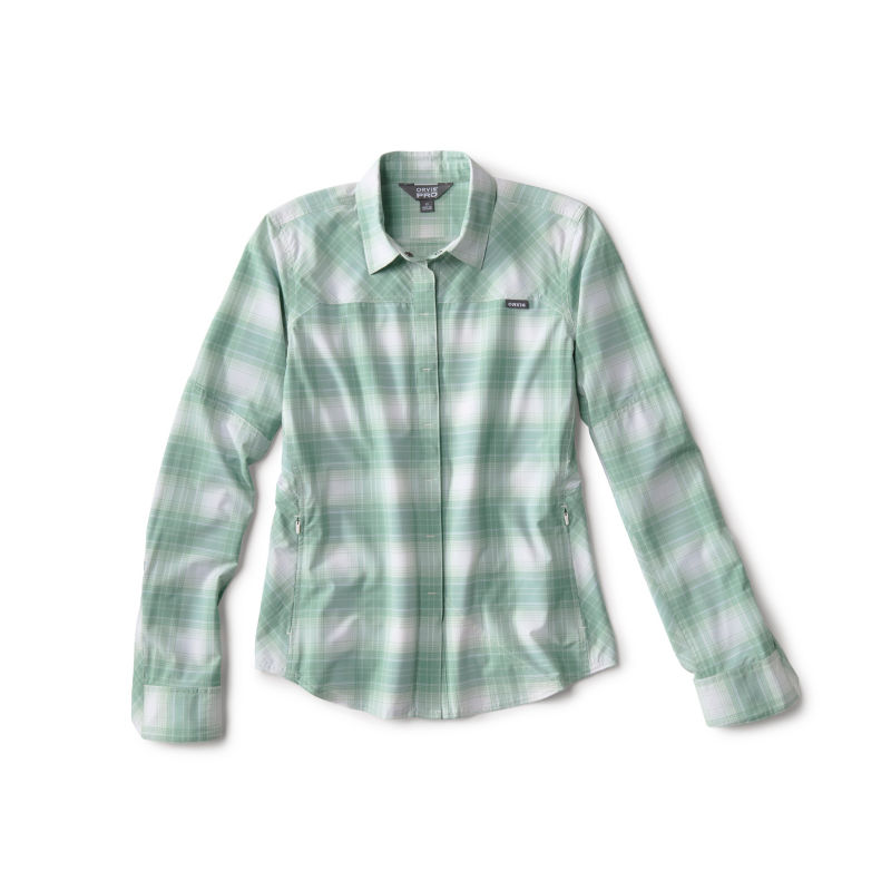 Women&rsquo;s PRO Stretch Long-Sleeve Shirt - ALOE PLAID