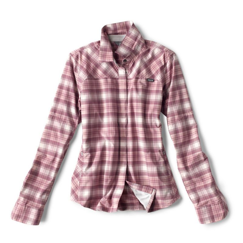 stretch plaid shirt womens