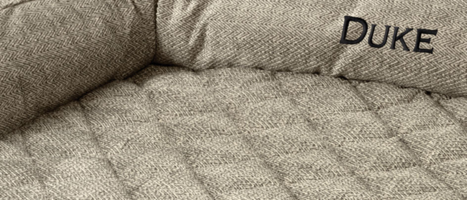 Close-up of the quilted microfiber
