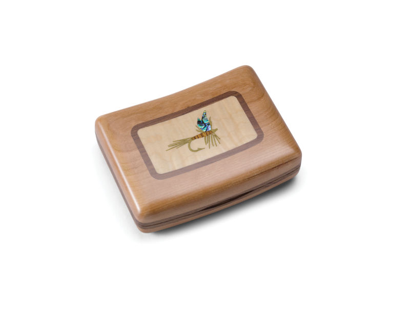 A.L. Swanson River Series Fly Boxes - Wood Inlay - YELLOWSTONE