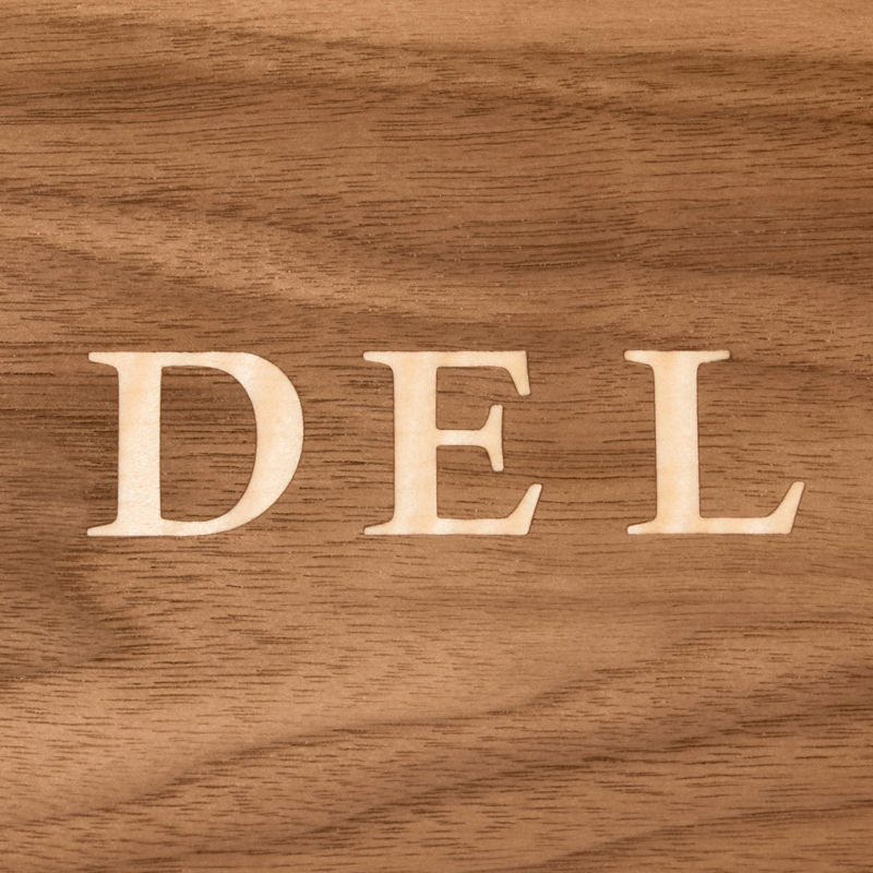 A.L. Swanson River Series Fly Boxes - Wood Inlay - TROUT image number 2