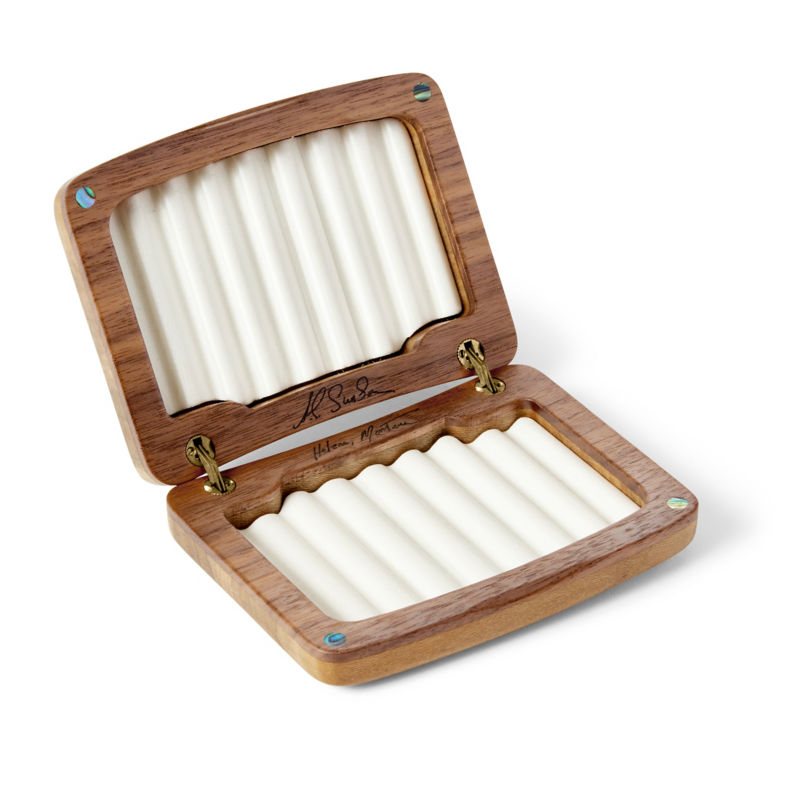 A.L. Swanson River Series Fly Boxes - Abalone Inlay - SYCAMORE AI image number 1