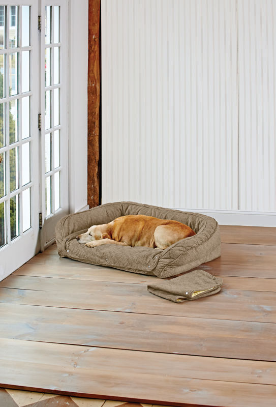 Orvis Memory Foam Bolster Dog Bed/SnapOff Pads Orvis