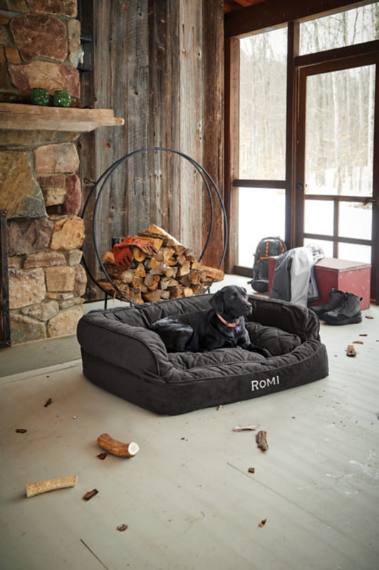 Orvis Memory Foam Deluxe Dog Bed - SLATE image number 3