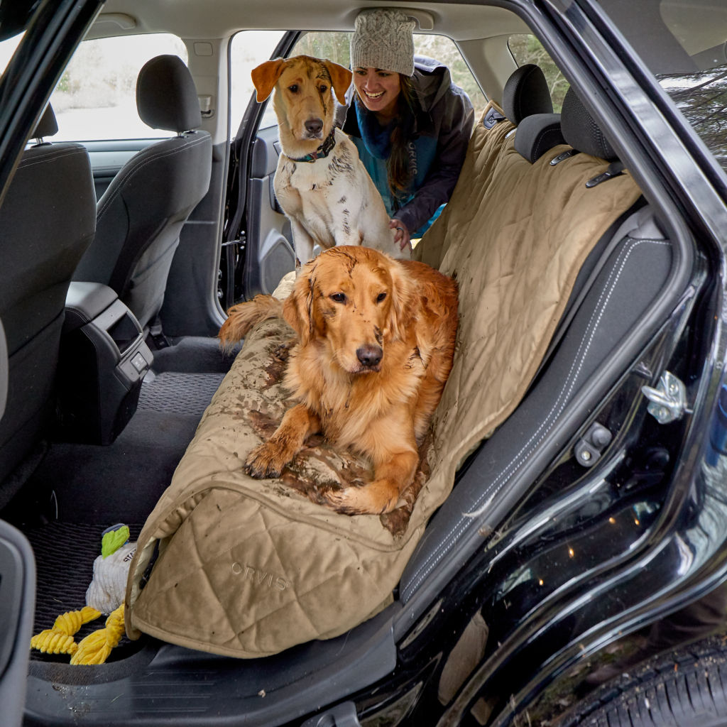 Grip-Tight® Quilted Microfiber Backseat Protector -  image number 1