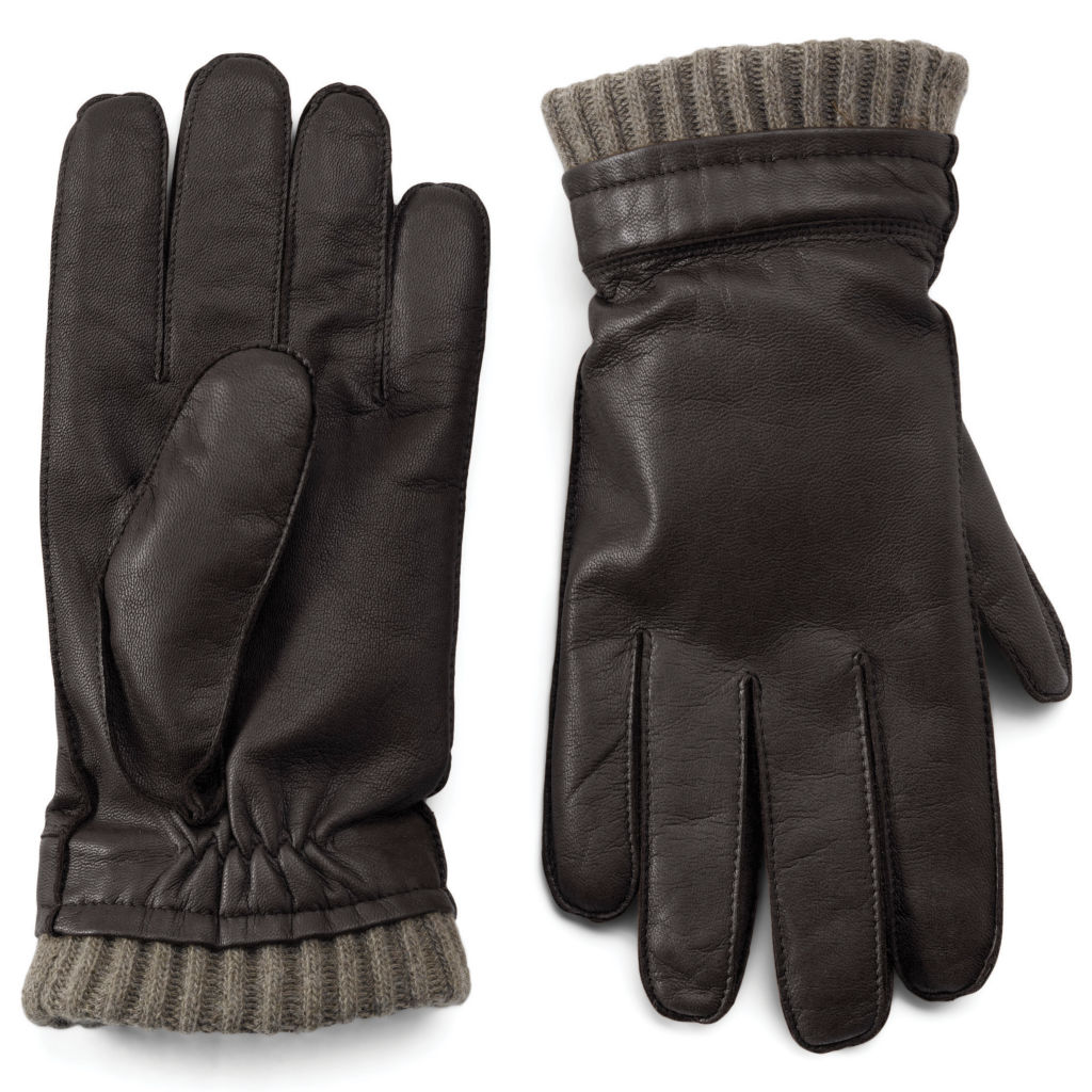 Dorset Goatskin-and-Cashmere Gloves -  image number 0