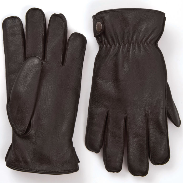 Vermonter Deerskin Leather Gloves - BROWN image number 0
