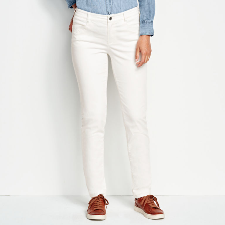 Sueded Stretch Chinos -  image number 1