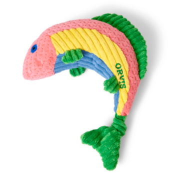 Animal Rainbow Trout Squeaky toy