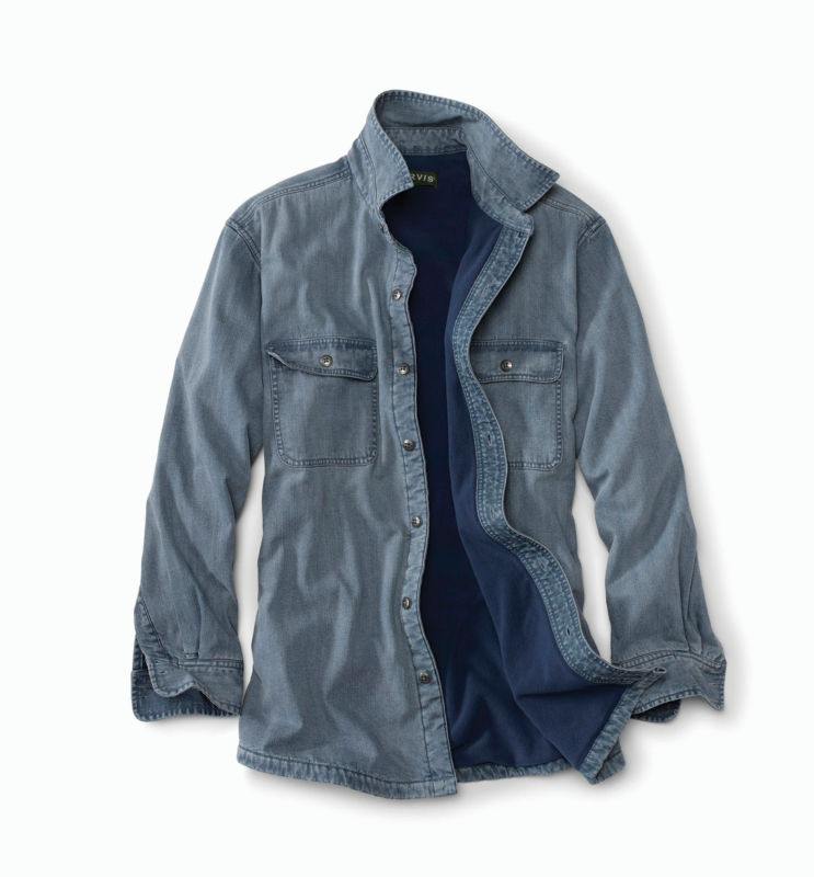 orvis fleece lined shirt jacket